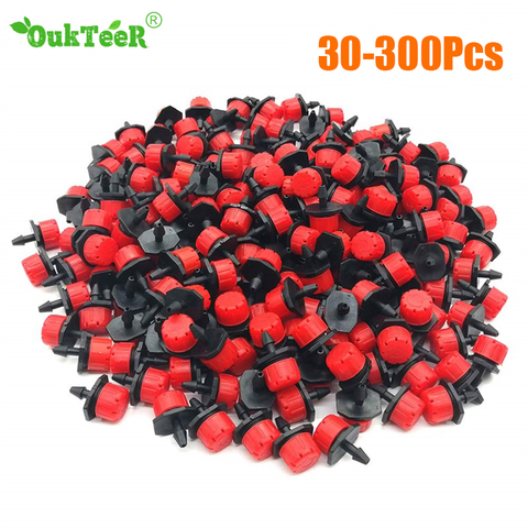 300Pcs Adjustable Micro Drip Irrigation System Watering Sprinklers Anti-clogging Emitter Dripper Red Garden Supplies ► Photo 1/6
