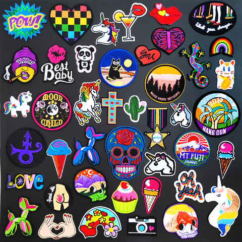 Embroidery Sew On Fashion Love DIY Badge Clothing Accessories Patch Applique 