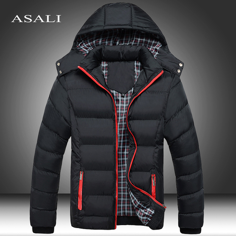 2022 Winter Men's Thick Coats Hooded Parkas Mens Jackets Warm Breathable Coat Male Overcoat Mens Brand Clothing 5XL ► Photo 1/6