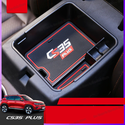 Lsrtw2017 for Changan Cs35 Plus Car Armrest Storage Trims Interior Accessories Chrome 2022 cs35plus ► Photo 1/4