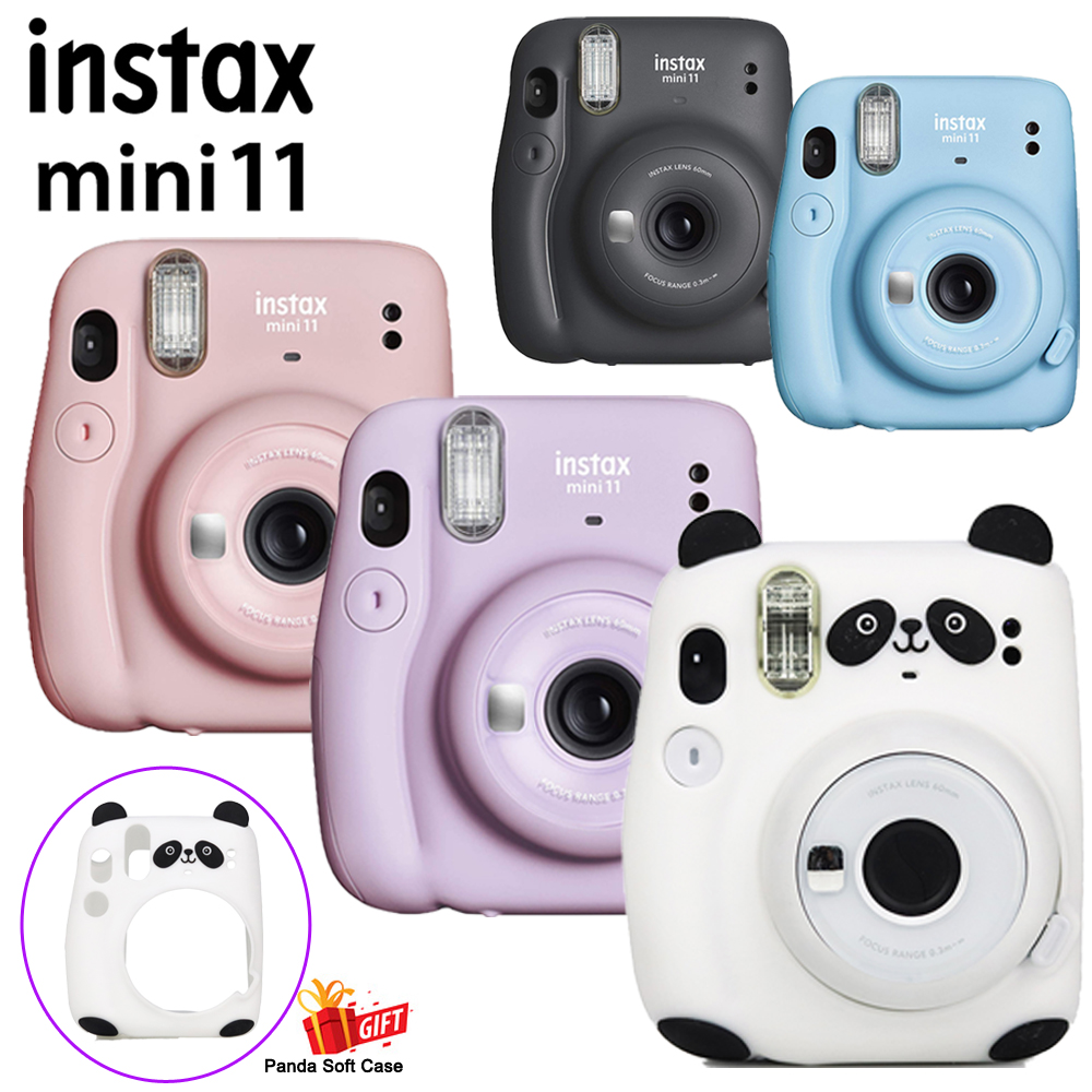 Buy Online New Style Fujifilm Instax Mini 11 Instant Camera Blush Pink Sky Blue Charcoal Gray Ice White Lilac Purple 5 Colors Alitools