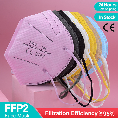 5-100PCS KN95 Masks ffp2mask 5 Layers Mouth Mask Reusable KN95 Respirator ffp3mask FFP3 Protective Face Mascarillas Masken CE ► Photo 1/6