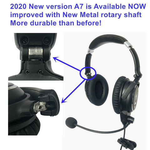 New UFQ A7 ANR aviation headset- SMALL Boss A-20  the same ANR level function BUT much lighter and more comfortable ► Photo 1/6