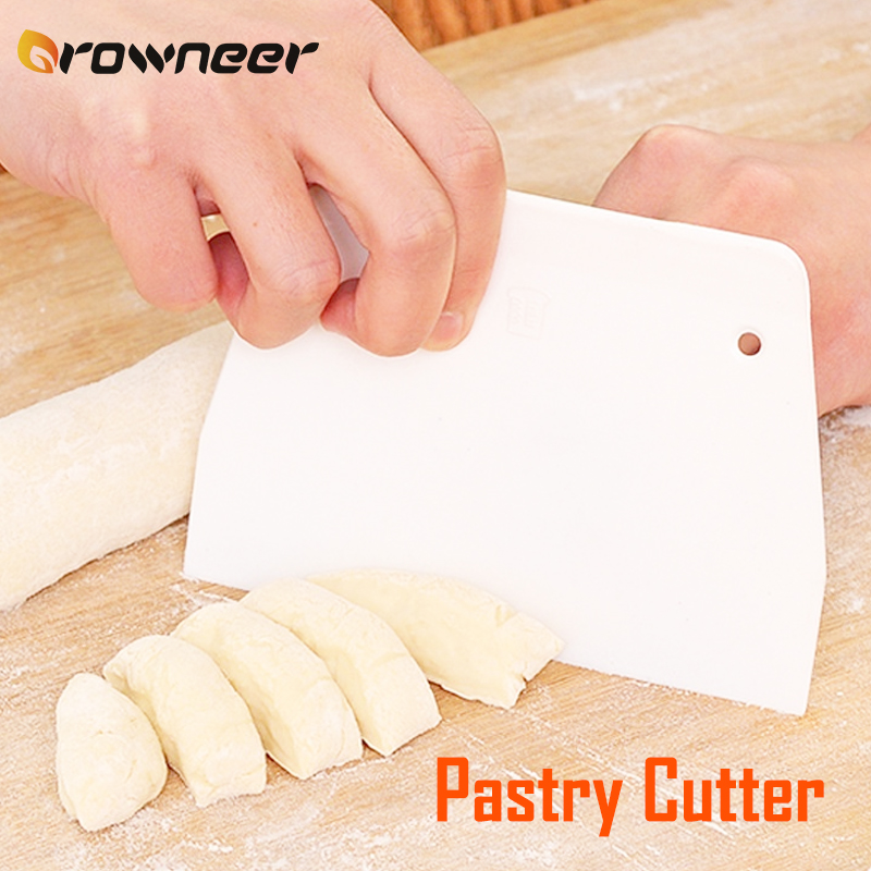 Plastic Pizza Dough Spatula Scraper Cutter Flour Pastry Kitchen Cake Baking Tool