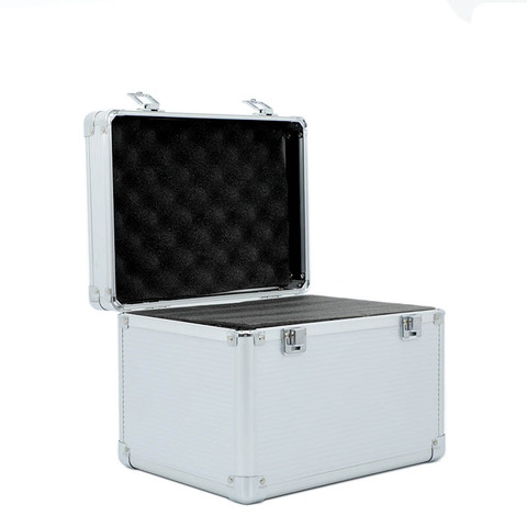 270x200x200mm Aluminum toolbox Portable Instrument box Storage Case with Sponge Lining Handheld Impact resistant Tool Box ► Photo 1/5