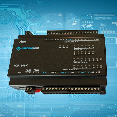 12DO relay output 16DI switch input RJ45 Ethernet TCP module Modbus controller / 508K ► Photo 1/5