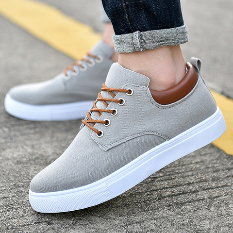 Casual Shoes Men Plus Size 39-47 Canvas Sneakers Boys School Shoes Comforthable Sneakers Man's Fall Shoes 2022 ► Photo 1/6