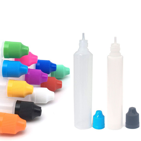 5Pcs 30ml Pen Shape Needle Bottles with Childproof Cap 60ml Plastic Dropper Bottle Pen Style E-liquid Bottle ► Photo 1/6