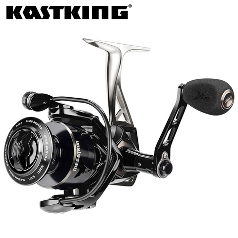 KastKing Megatron New Water Resistant Carbon Drag Spinning Reel with Large Spool 18KG Max Drag Saltwater Spinning Fishing Reel ► Photo 1/6