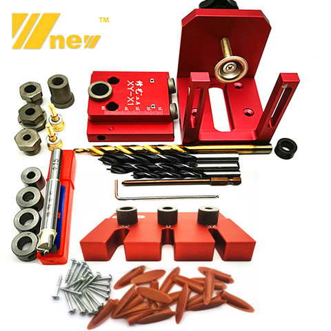 Woodworking Doweling Jig Kit Adjustable Oblique Angle Drilling Guide Puncher Locator for Furniture Connecting Carpentry Tools ► Photo 1/6