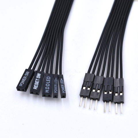 30cm/50CM Motherboard switch HDD LED/PLED/Reset SW /Power SW Extension Cable ► Photo 1/2