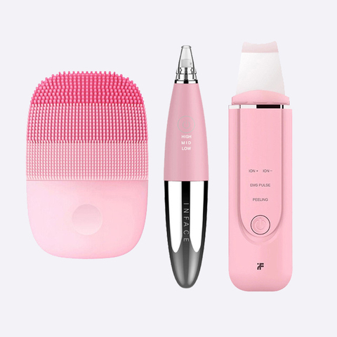Xiaomi Inface Facial Cleansing Brush Vacuum Blackhead Remover Ultrasonic Ion Cleansing Skin Scrubber ► Photo 1/6