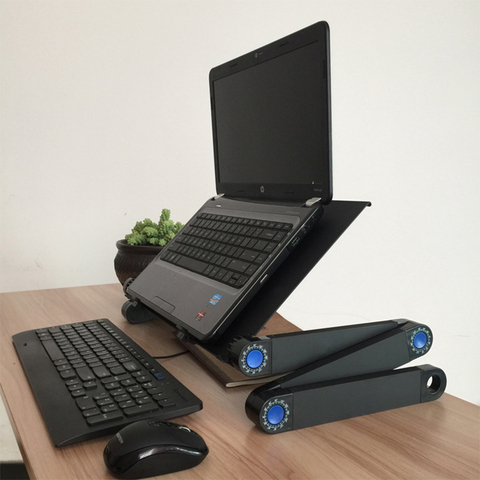 Laptop Table Portable computer table foldable PC desk escritorio Adjustable ergonomics laptop pad Notebook stand on the bed sofa ► Photo 1/6