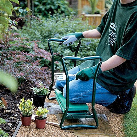 2022 NEW HOT Sale Multifunctional  Folding Garden Kneeler and Seat with  Bonus Tool Pouches Bearing 150KG TV Products ► Photo 1/6