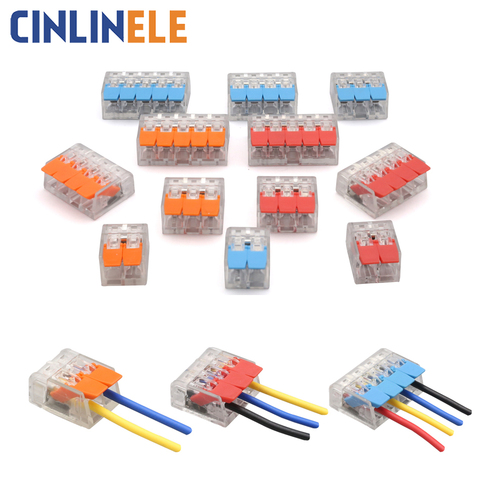 (30&50 Pieces) 32A Wire Connectors Lever Nuts-3 compact Splicing Connectors Quick Cable Connector Light Terminals Disconnect ► Photo 1/6