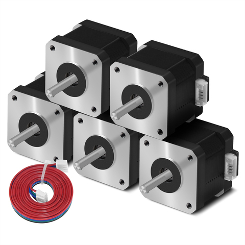 5pcs/lot 3D printer 4-lead Nema17 Stepper Motor 42 motor Nema 17 motor 42BYGH 1.5A (17HS4401S) motor for Ender 3 Sapphire pro ► Photo 1/6