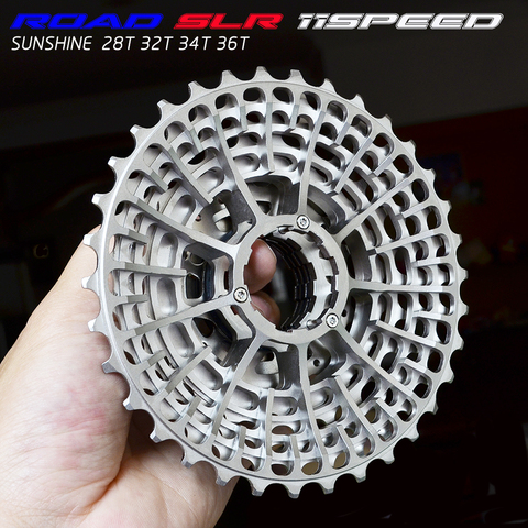 Free Shipping SLR 11s -28T Cassette Racing  Speed Gravel Bike -36T   -34T Ultralight K7 V -32T CNC Flywheel ► Photo 1/6