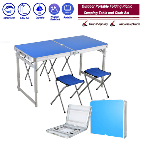 Outdoor Folding Table Chair   Camping Aluminium Alloy Picnic Table Waterproof Ultra-light Durable Folding Table Desk For ► Photo 1/6