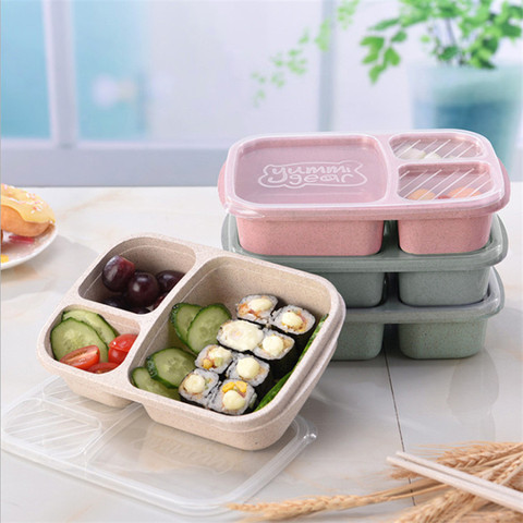 Microwave Bento Lunch box Leakproof fruit container Storage Box For Kids  Adult