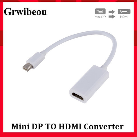 Grwibeou High Quality Thunderbolt Mini Display Port DP to HDMI Converter For Apple Mac Macbook Pro Air mini DP to hdmi Adapter ► Photo 1/6