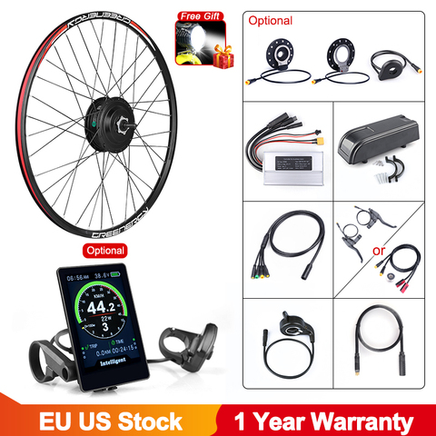 Bafang 48V 500W Front Hub Motor Brushless Gear Bicycle Electric Bike Conversion Kit for 20 26 27.5 700c inch Wheel Drive Engine ► Photo 1/6
