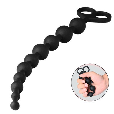 34cm Long Small Anal Beads Silicone Butt Plug Anal Balls Sex Toys For Adult Woman Gay Male Prostate Massage Erotic Anus buttplug ► Photo 1/6