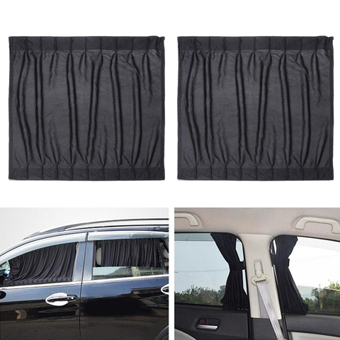 Pair 50cm Car Side Window Curtain RV Camper Trailer Truck Sunshade Cover Anti-UV Sun Heat Shade Car Interior Accessories ► Photo 1/6