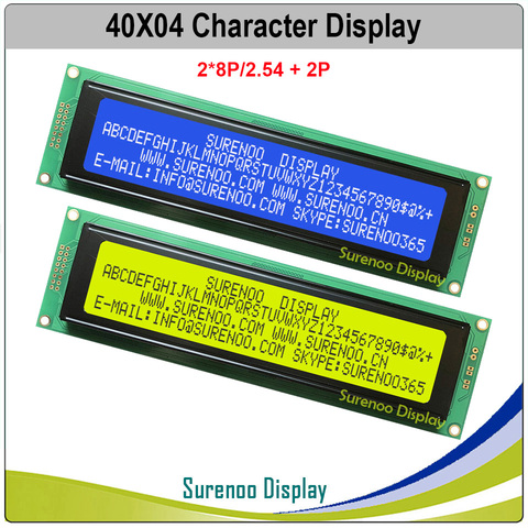 404 40X4 4004 Character LCD Module Display Screen LCM Yellow Green Blue with LED Backlight ► Photo 1/3