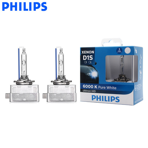 Philips D1S 85410WX 35W Xenon Ultinon HID 6000K Bright White Light Car Upgrade Headlight Lamps Flash Quick Start, Pair ► Photo 1/6