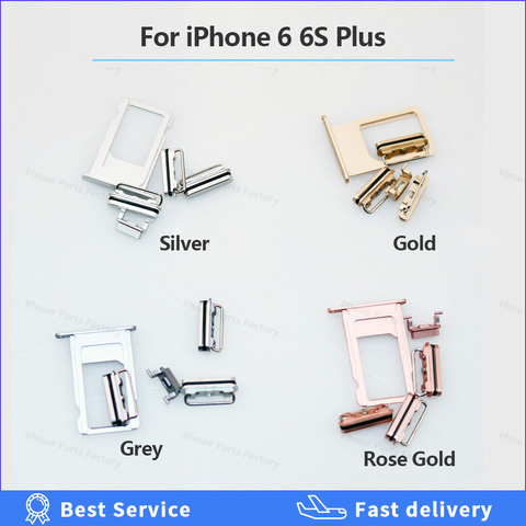 Side Button For iPhone 6 6S Plus 6SP 6p out Power button Volume Mute Buttons Keys Side Buttons Full Set Repair parts replace ► Photo 1/3