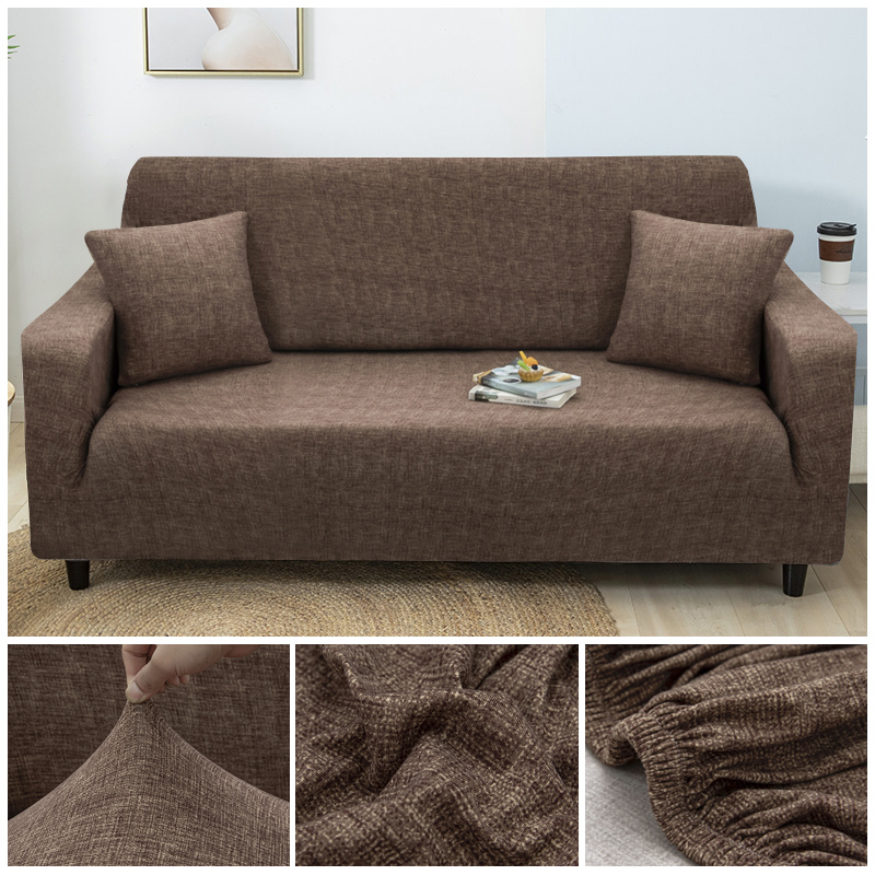 Cross Pattern Sofa Cover Cotton Set Elastic Couch For Living Room Pets Cubre Towel 1 2 3 4 Seater 1pc Alitools - Loveseat And Couch Cover Set