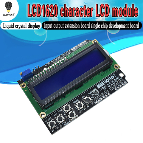 1PCS LCD Keypad Shield LCD1602 LCD 1602 Module Display For Arduino ATMEGA328 ATMEGA2560 raspberry pi UNO blue screen ► Photo 1/6