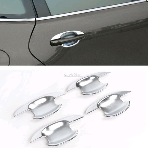 4Pcs chrome Door handle bowl trim for Peugeot 3008 2009 2010 2011 2012 2013 2014 ► Photo 1/3