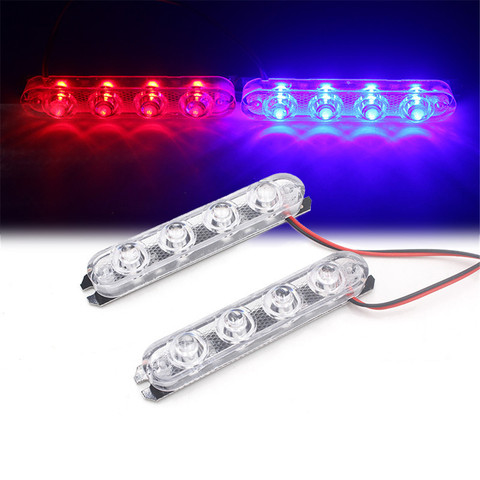 1 Pair Police Lights Led Strobe Lights Flasher Auto Flash Stroboscopes Strobe Light Emergency Warning Light Parking Signal Light ► Photo 1/6