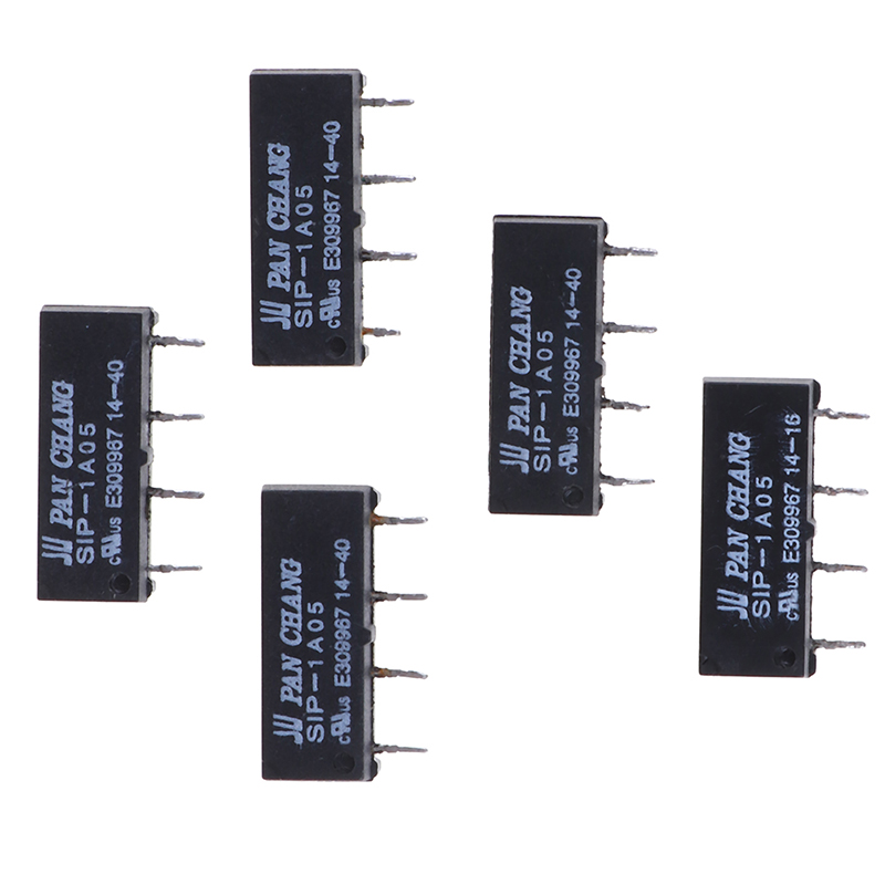10PCS 5V Relay SIP-1A05 Reed Switch Relay for PAN CHANG Relay 4PIN 