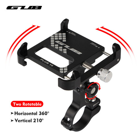 GUB PRO Bike Phone Holder Aluminum Motorcycle Handlebar Clip Stand For 3.5 to 7.5 inch Bicycle Phone Video Carrier Accessories ► Photo 1/6