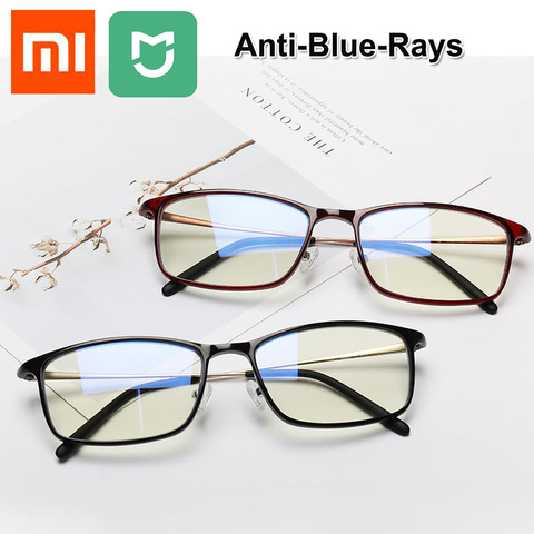 Original Xiaomi Mijia 40% Anti-blue-rays Glasses TR90 Frame Fatigue Proof Eye Protector Goggle For Man Woman Eyeglasses ► Photo 1/6