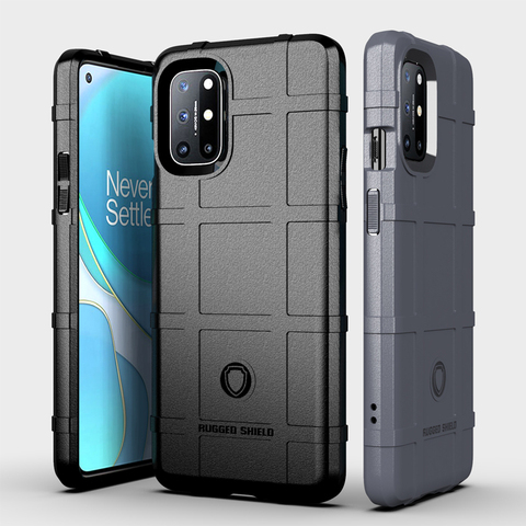 Rugged Shiled Shockproof Case For Oneplus 8T 8 7T 7 Pro Soft TPU Silicone Protective Back Cover For Oneplus Nord N10 N100 5G ► Photo 1/6