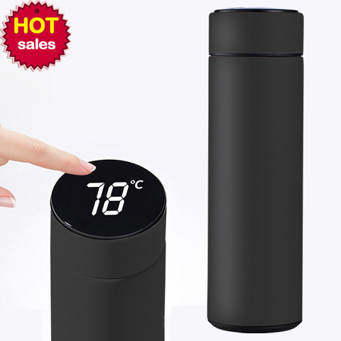 Intelligent Stainless Steel Thermos Bottle Cup Temperature Display Vacuum Flasks Travel Car Soup Coffee Mug Thermos Water Bottle ► Photo 1/6