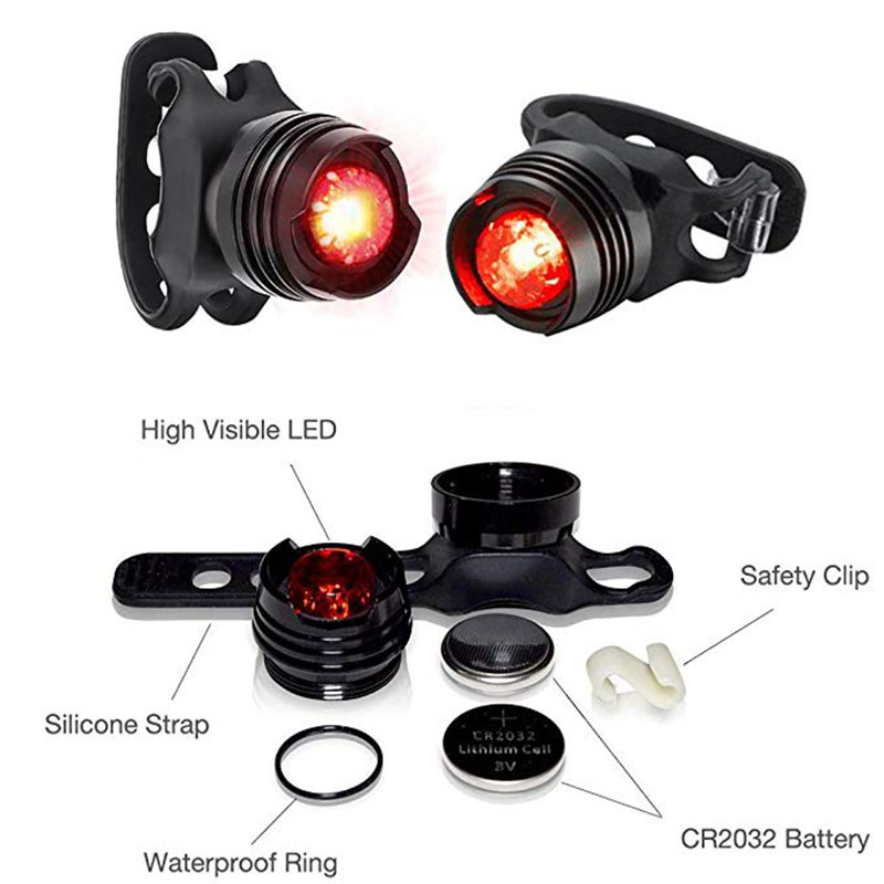 Cycle Led Bicycle Front Rear Tail Flash Light Safety Bike Warning Lamp Acces 