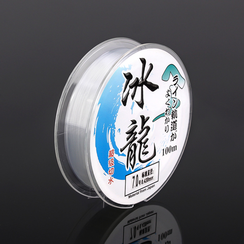 100M Nylon Fishing Line Monofilament Japanese Material for Saltwater Carp Fishing Fluorocarbon Fishing Lline Fly Line ► Photo 1/5