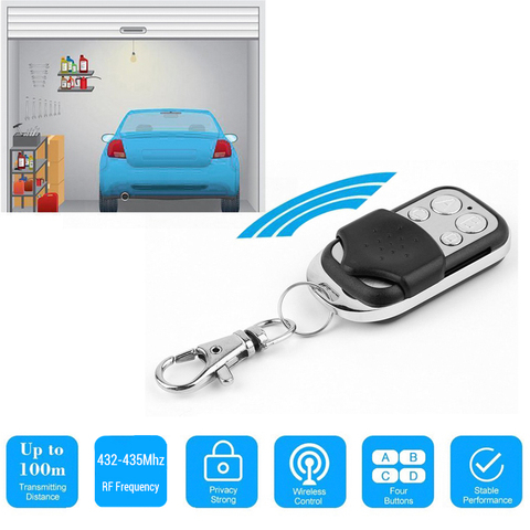 433Mhz Universal Remote Control Code Grabber For Gate Wireless RF 4 Channel Electric Cloning For Gate Garage Door Car Keychain ► Photo 1/6