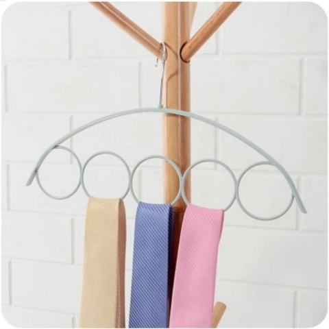 1PC 5 Hole Scarf Wraps Shawl Storage Hanger Ring Rope Slots Holder Hook Ring Ties Hanger Belt Rack Scarves OrganizerHolder Hook ► Photo 1/6