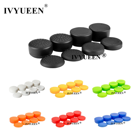 IVYUEEN 8 in 1 Silicone Analog Thumb Stick Grips Case for Playstation 5 4 PS5 PS4 Controller Joystick Cap Cover for XBox 360 ONE ► Photo 1/6