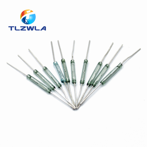 10pcs MKA-14103 Tone Leads Glass N/O SPST Reed Switch 10-15AT 2 x 14mm A ► Photo 1/4