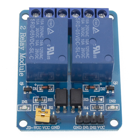 2-channel New 2 channel relay module relay expansion board 5V low level triggered 2-way relay module ► Photo 1/6