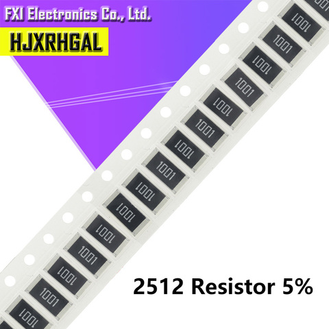 50Pcs 2512 SMD chip fixed  5% 1W 0.1R 0.01R 0.05R 0.001R 0.33R 1R 0R 10R 100R 2W 0.001 0.01 0.1 0.33 0.05 1 0 10 100 ohm ► Photo 1/2