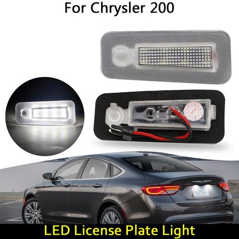 For Chrysler 200 2015 2016  2017 LED Number License Plate Light Lamps Error Free For Chrysler ► Photo 1/6