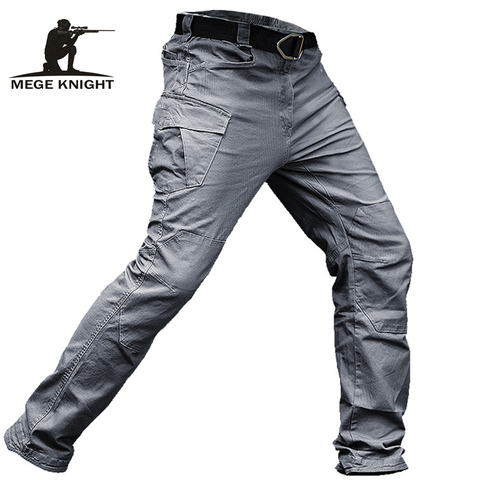 MEGE Tactical Pants Men Military Clothing Cargo Pants Army Casual Style Combat Trousers Cotton Stretch Multi pocket Dropshipping ► Photo 1/5