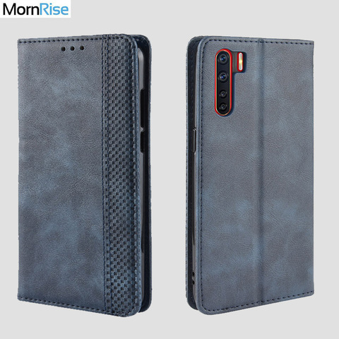For OPPO A91 / F15 Case Book Wallet Vintage Slim Magnetic Leather Flip Cover Card Slot Stand Soft Cover Luxury Mobile Phone Bags ► Photo 1/6
